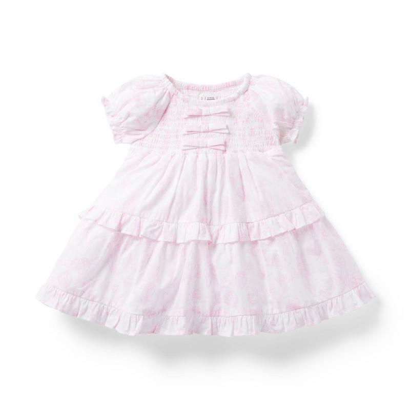 Baby Bunny Toile Smocked Bow Dress - Janie And Jack